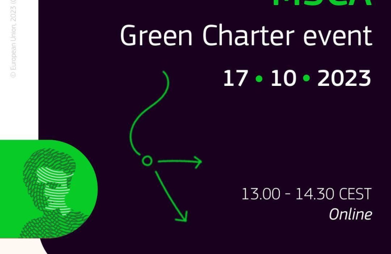 EK informativni dan: MSCA zelena povelja – vodič i praktične ideje za provedbu projekata na održiv način, online, 17. listopada 2023.