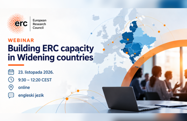 Najavljen webinar „Building ERC capacity in Widening countries”