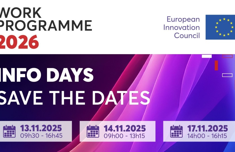 Online Info dani Europskog inovacijskog vijeća (EIC) o Radnom programu za 2026. godinu