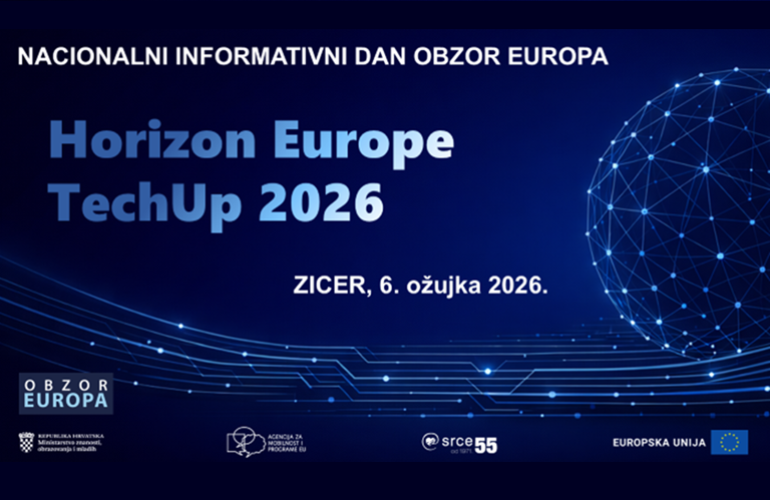 Nacionalni informativni dan Obzor Europa: Horizon Europe TechUp 2026, 6. ožujka 2026., Zagreb