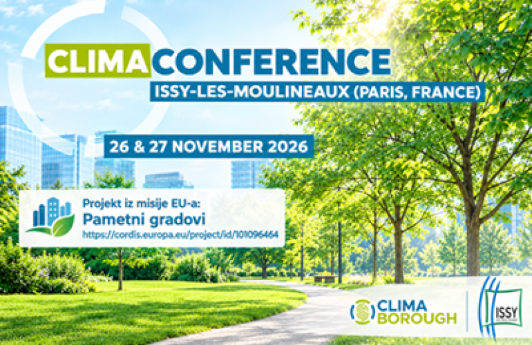 CLIMA Conference: završna konferencija projekta CLIMABOROUGH – 26. i 27.11.2026.