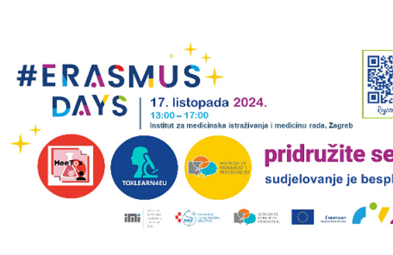 Predstavljanje programa Obzor Europa na Institutu za medicinska istraživanja i medicinu rada - ERASMUS DAYS 2024. - 17. listopada 2024. godine