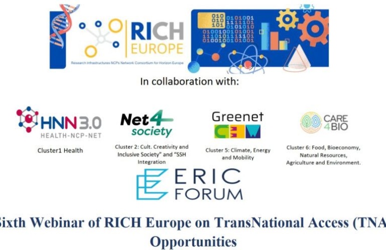 Poziv na 6. webinar o mogućnostima transnacionalnog i virtualnog pristupa u okviru Europskih istraživačkih infrastruktura