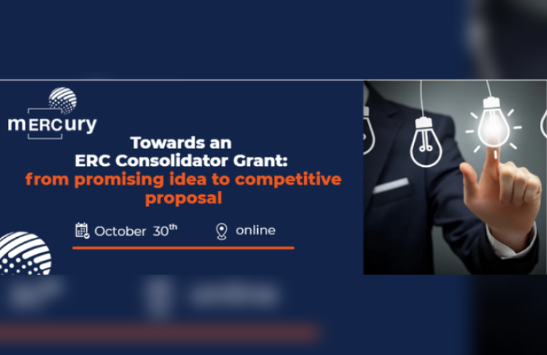 Najavljen webinar „Towards an ERC Consolidator Grant: from promising idea to competitive proposal“