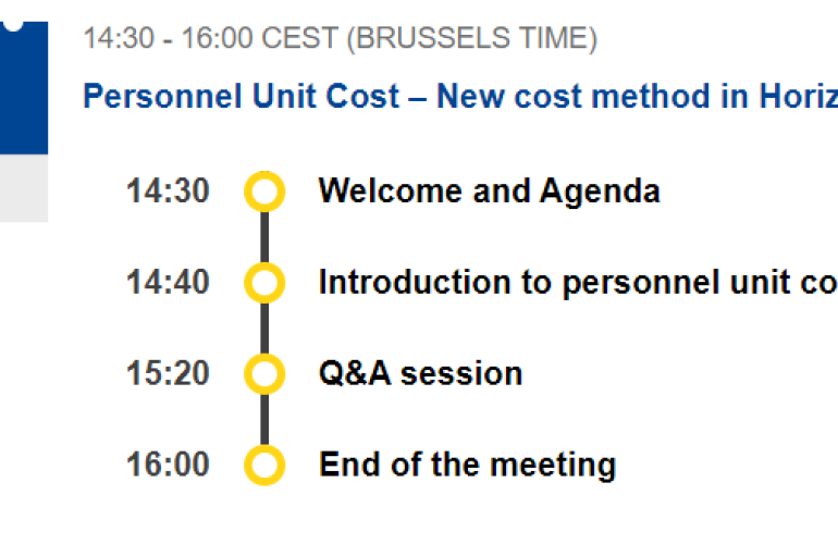 Webinar EK o novoj metodi izračuna troška osoblja u programu Obzor Europa