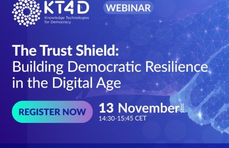 Webinar - Trust and Shield: Building Democratic Resilience in the Digital Age, 13. studenoga 2025. 14:30 sati