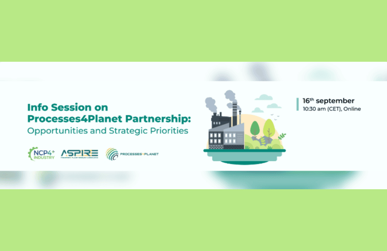 „Processes4Planet Partnership: Opportunities and Strategic Priorities“ – online informativno događanje, 16. rujna 2026.