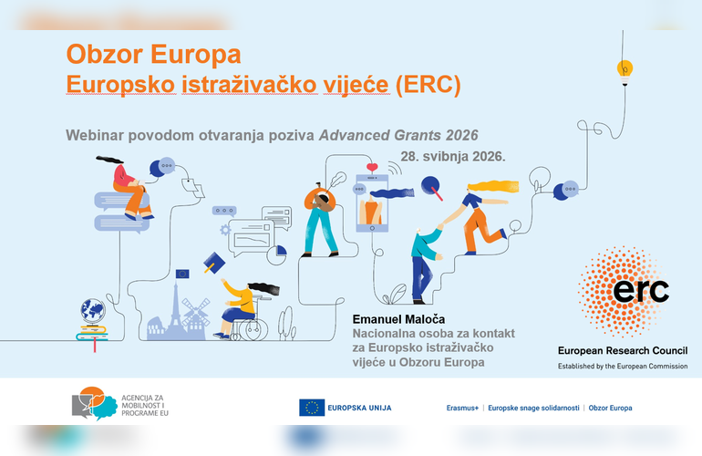 Održan webinar „Priprema za poziv ERC Advanced Grants 2026“