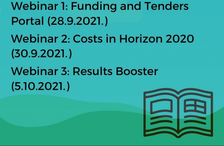 Webinari o novostima na mrežnoj stranici Funding and Tenders Portal, o troškovima osoblja u programu Obzor 2020, te o platformi Results Booster