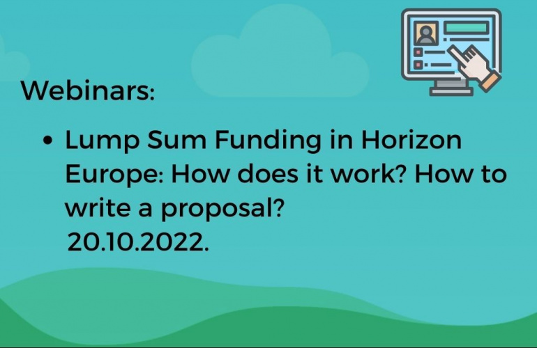 Webinar o jednokratnom financiranju u programu Obzor Europa