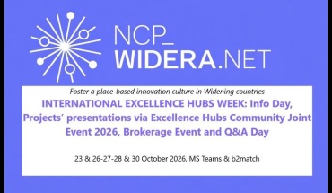 WIDERA International Excellence Hubs Week, 23. - 30. 10. 2026.