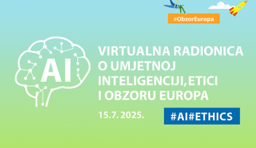 Virtualna radionica - Umjetna inteligencija u istraživanju – prilike, etika i program Obzor Europa, 15. srpnja 2025.