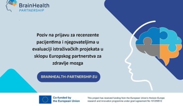 Poziv na prijavu za recenzente pacijentima i njegovateljima u evaluaciji istraživačkih projekata u sklopu Europskog partnerstva za zdravlje mozga