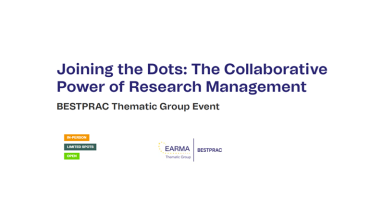 Međunarodni stručni događaj „Joining the Dots: The Collaborative Power of Research Management“, 28. i 29. listopada 2026., Split