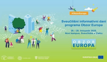 Sveučilišni informativni dani programa Obzor Europa na Sveučilištu u Zadru, 28. i 29. listopada 2025.