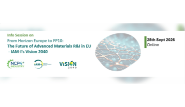 „From Horizon Europe to FP10: The Future of Advanced Materials R&I in EU – IAM-I’s Vision 2040“ - online informativno događanje 25. rujna 2026.