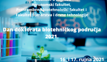 Dan doktorata biotehničkog područja 2021., 16. i 17. rujna 2021.