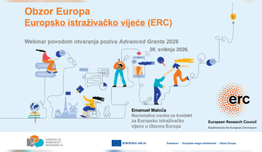 Održan webinar „Priprema za poziv ERC Advanced Grants 2026“