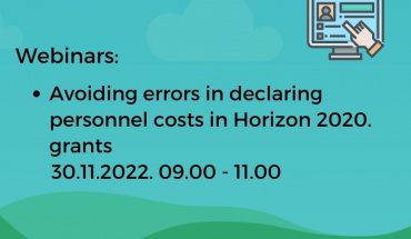 Webinar o troškovima osoblja u programu Obzor 2020.