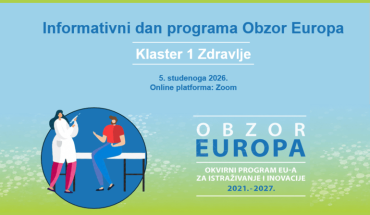 Otvorene prijave za Informativni dan programa Obzor Europa – Klaster 1 Zdravlje 