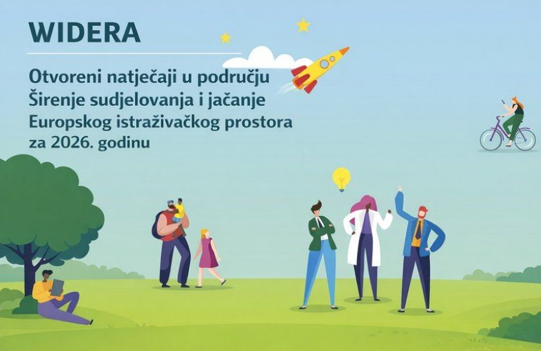 Otvoreni natječaji u području Širenje sudjelovanja i jačanje Europskog istraživačkog prostora za 2026. godinu.